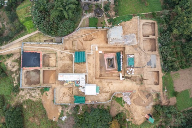 Aerial Shot of the Chongqing Burial Site