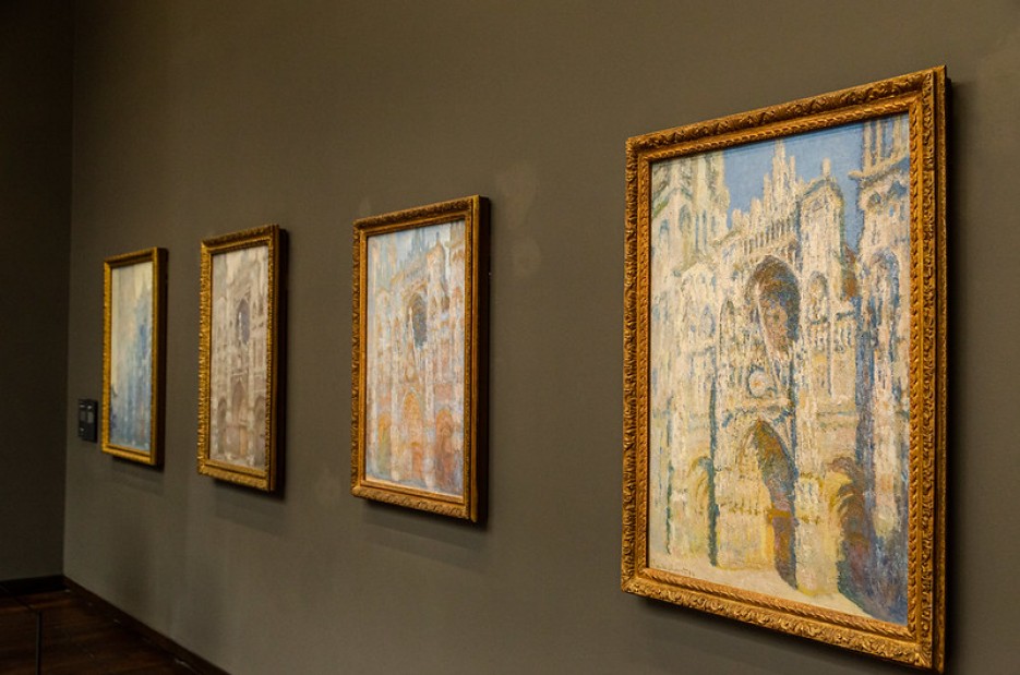 Paintings of Rouen cathedral by Monet in the Musée d'Orsay