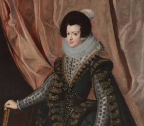 Isabel de Borbón, Queen of Spain Portrait by Velázquez, Cropped