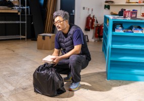 Ins Choi in Rehearsal of Kim's Convenience