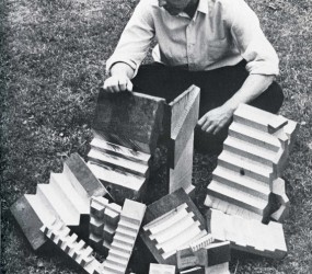 Carl Andre with Radial Arm Saw-Cut Sculptures
